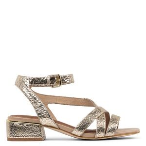 Donald J Pliner Frannie Platino Antique Metallic Sandal